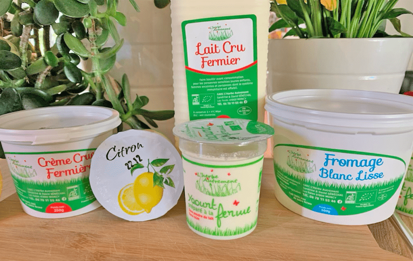 Projet_etiquette_produits frais_personnalisation_Herbe autrement_ferme_exploitation laitiere_agriculture bio