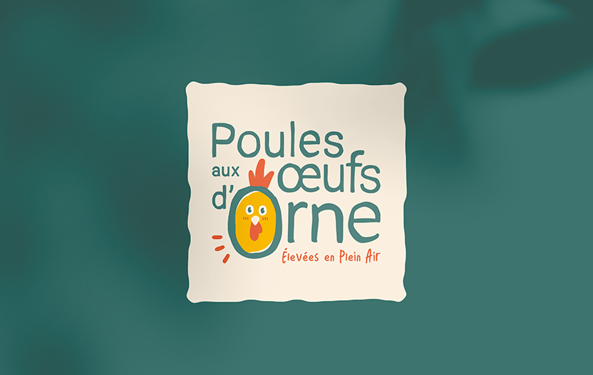 Projet_poules aux oeufs d’orne_logo_branding_exploitation_agricole_orne_poule_logo