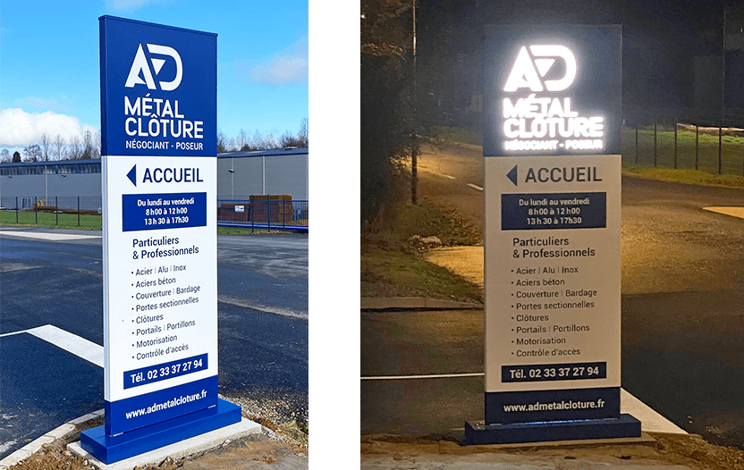 admetal cloture_totem_lumineuxferriere au etangs_charte graphique_branding_livret_brochure_identite _marque